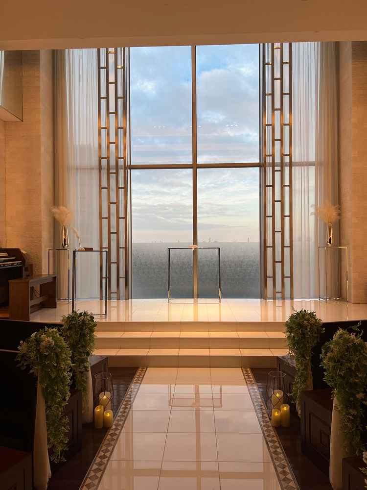 チャペル、高いところにあり景色が綺麗でした