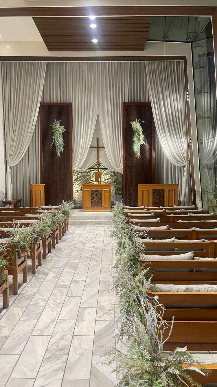 チャペルです。リニューアル前ということもあり広さを把握しました。