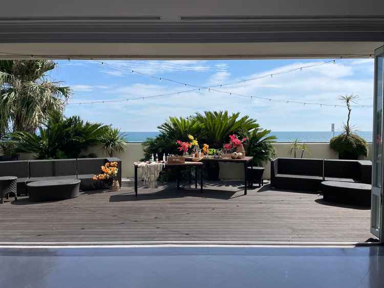 テラス 海が一望できる