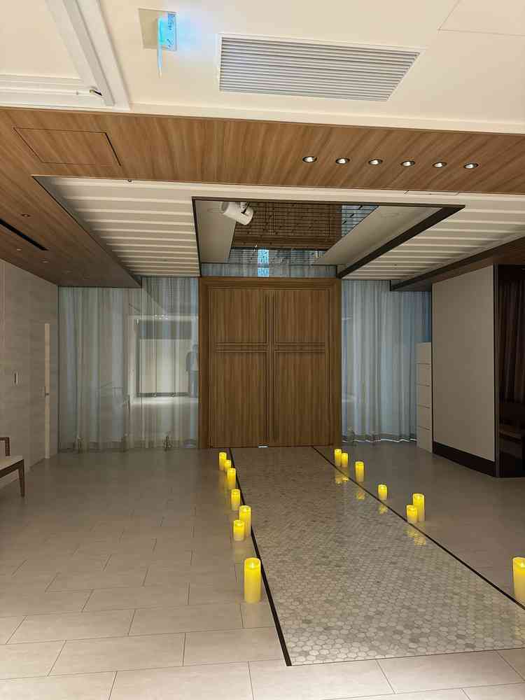 チャペルへと続くマザーズロード。込められた意味が素敵でした。