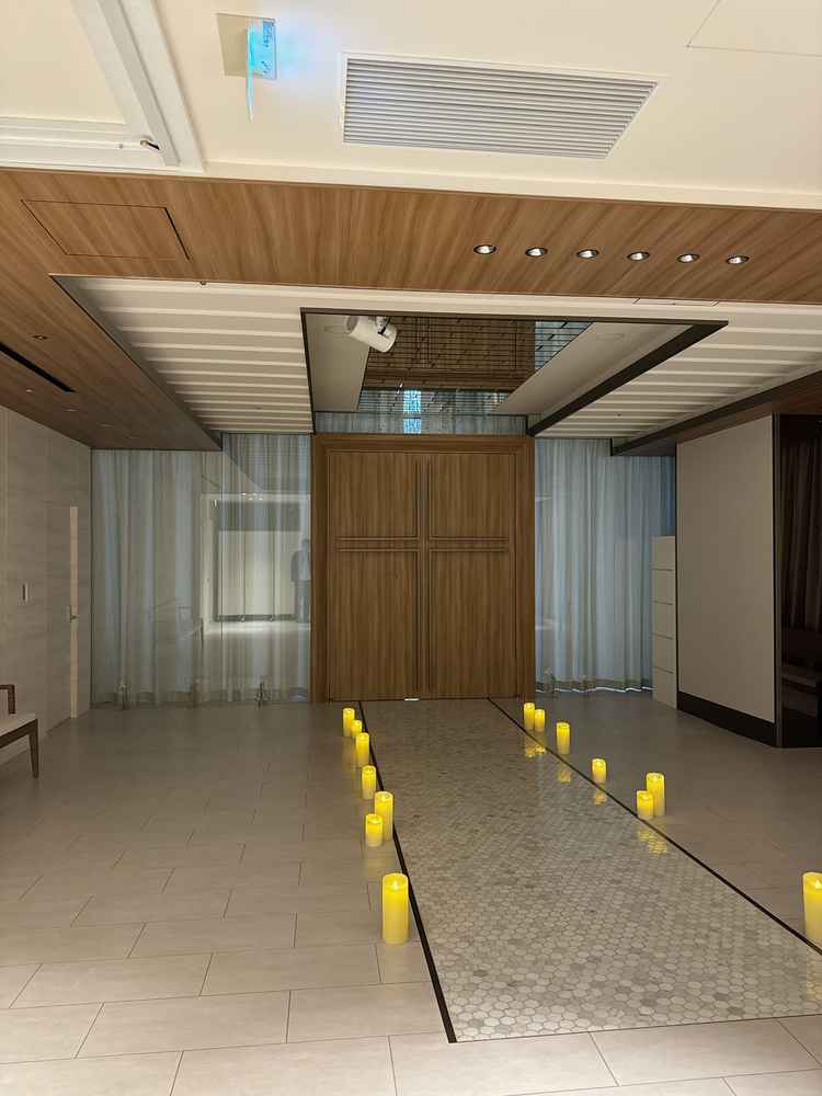 チャペルへと続くマザーズロード。込められた意味が素敵でした。