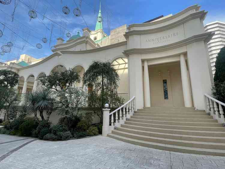 可愛い外観のチャペルでした。