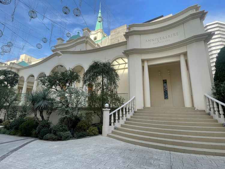 可愛い外観のチャペルでした。