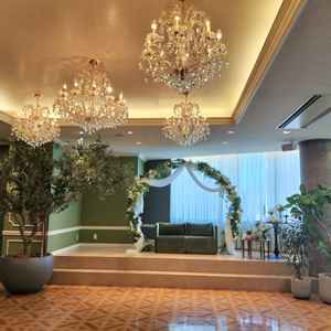 ウェルカムパーティーでは、ピアノやバンド演奏も可能