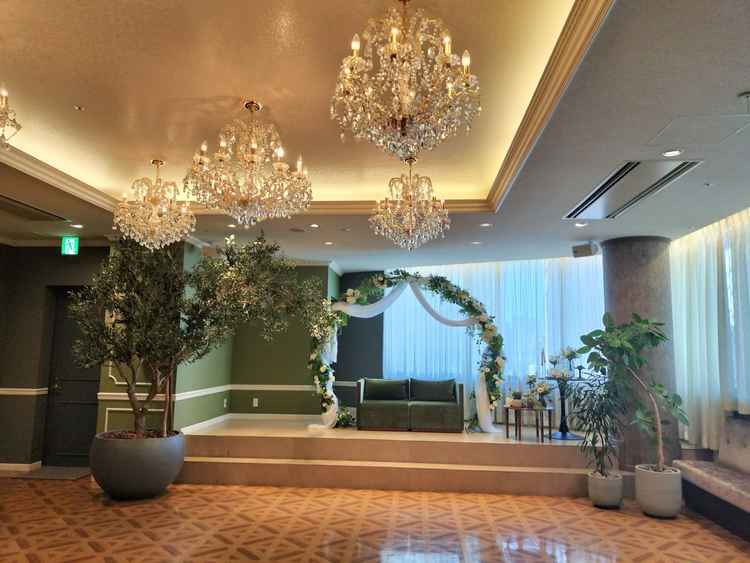 ウェルカムパーティーでは、ピアノやバンド演奏も可能