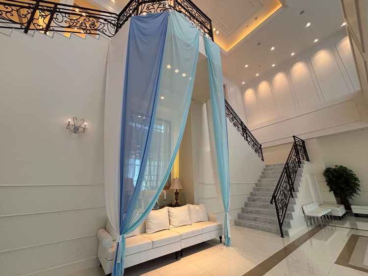 披露宴会場前、写真スポット