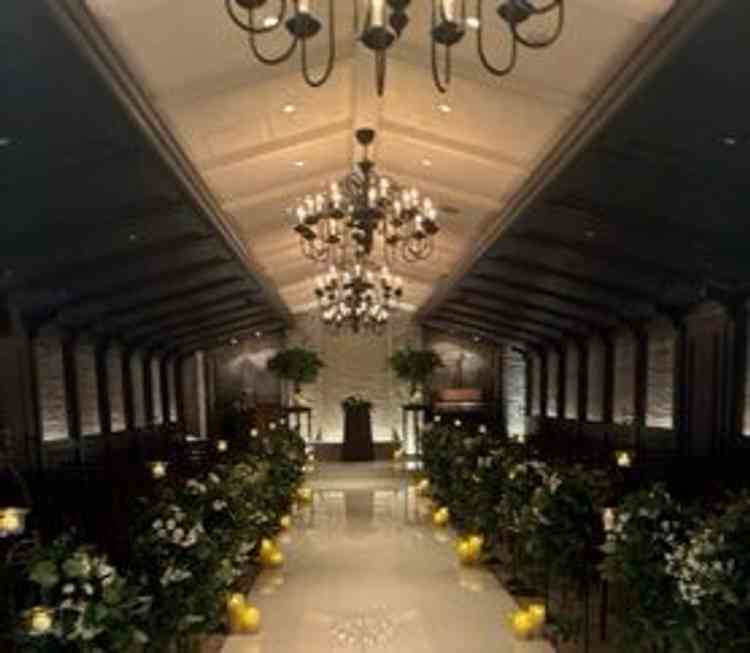 式場その②シックな雰囲気とコンパクトな会場なのが良かったです。