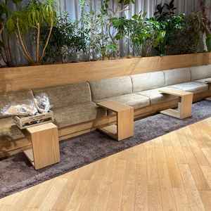 緑が多く落ち着いたインナーガーデン。自然を感じられる心地よい空間でした。