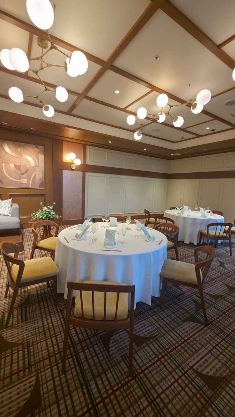 40名規模用の披露宴会場。