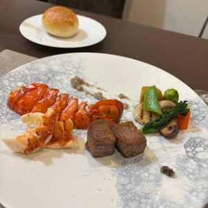 試食でいただいたメイン料理。京フレンチは初めてでしたがとてもおいしかったです。