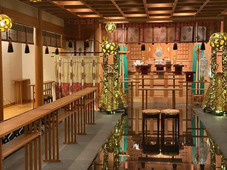 久能山東照宮の関係になっていて、竹を基調としていた！