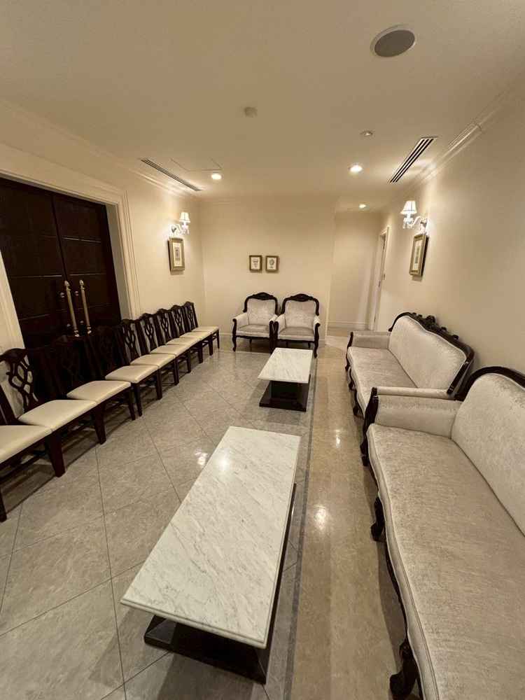 親族控室　両家それぞれこの広さでした。