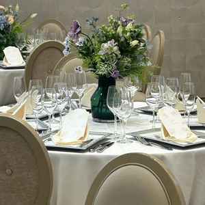 テーブルコーディネートも素敵。何よりプランナーさんがとても丁寧で良かった。