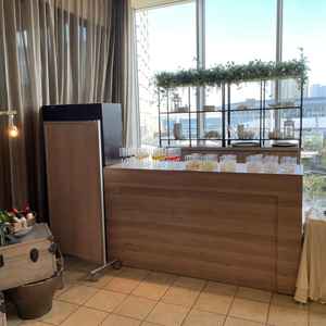 ウェルカムドリンクなどが用意されている