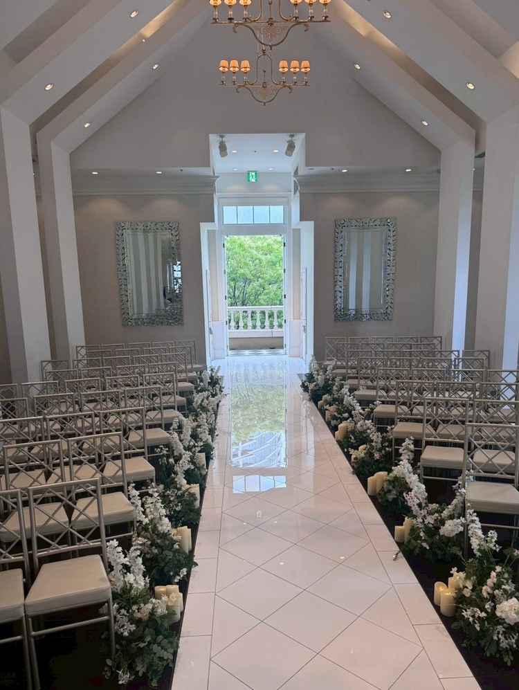 新郎新婦側から見たチャペルです。