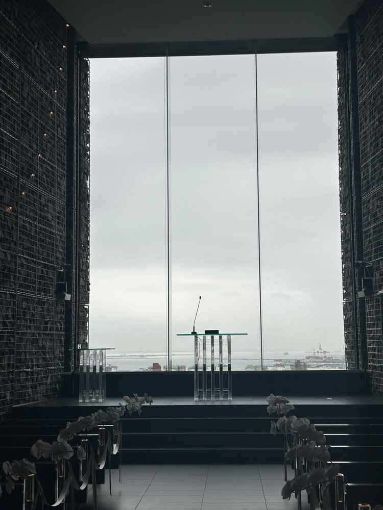 空との距離が近いチャペル。曇りだけど綺麗でした！