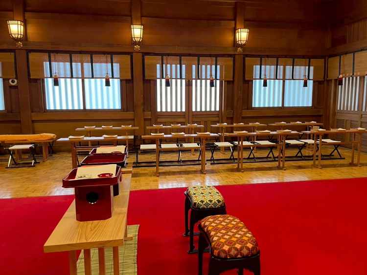 神前式　明治神宮にて