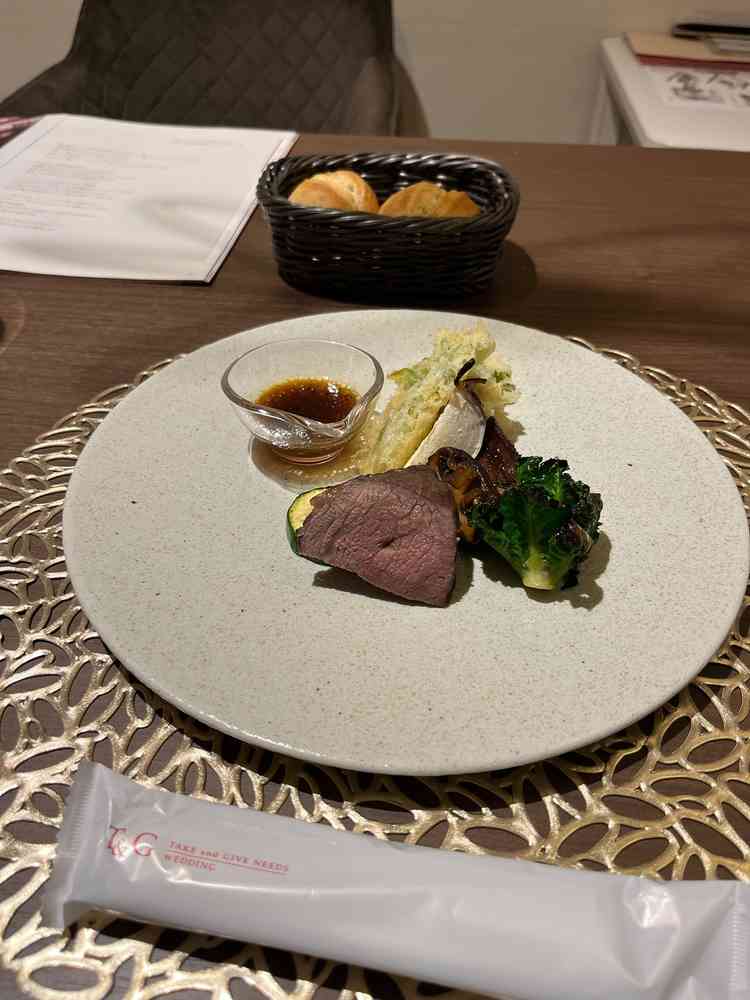 試食をいただきました。野菜もおいしかったです。