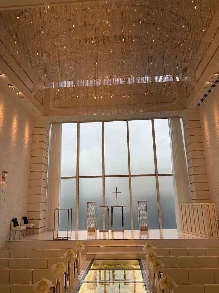 チャペルの写真。高さがあり、非常に迫力があった。