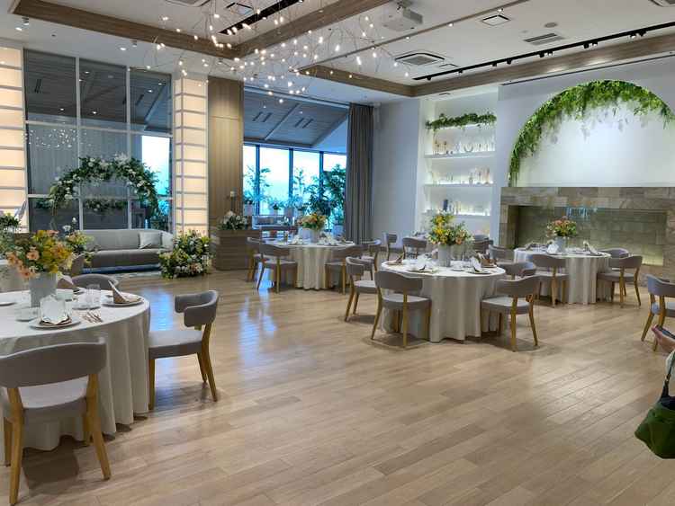 披露宴会場。素敵