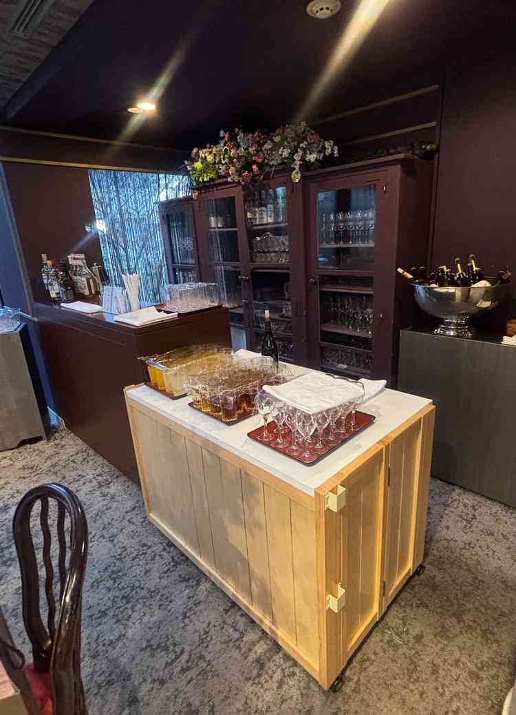 ドリンクを作る場所もおしゃれな印象です。