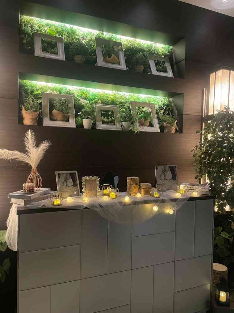 ウェルカムスペースはこのままの装飾を無料で使用する事ができるそうです。