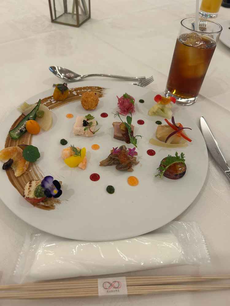 前菜。どれも美味しかった。