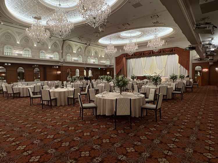 披露宴会場セレナーデ。天井が高く1番広い。