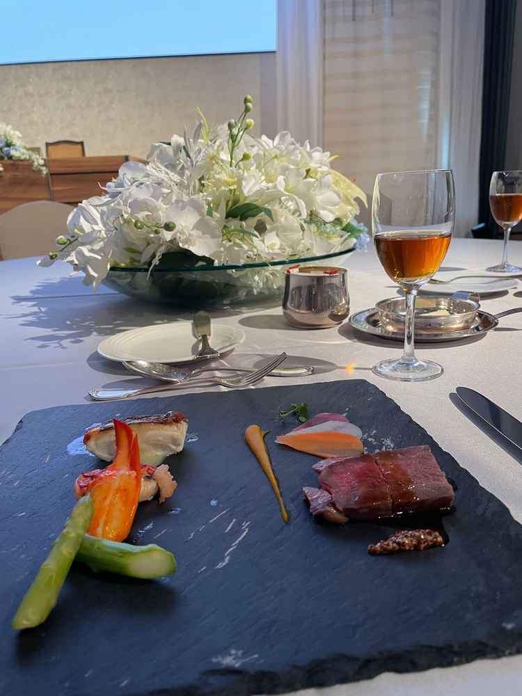試食させていただいた料理。このあとデザートもいただきました。