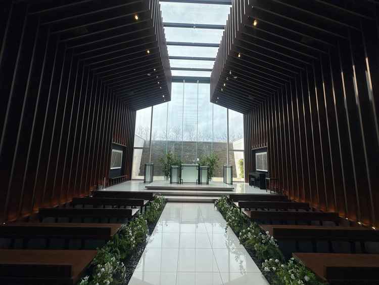 天気は曇りでしたが、自然光がたくさん入り、明るい雰囲気ですごく良かった。