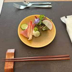 試食もとてもおいしかったです。和とフレンチの融合とのことで、随所に工夫を感じました。