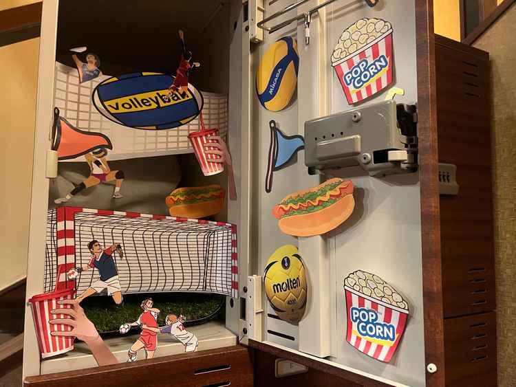 スタッフさんがサプライズで用意してくださった私たちの好きが詰め込まれたロッカー