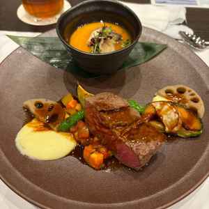 試食の牛肉