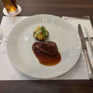 試食でお肉をいただきました。柔らかくてすごく美味しかったです。