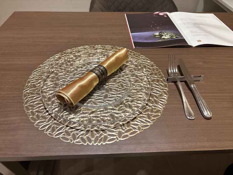 試食の際のテーブル