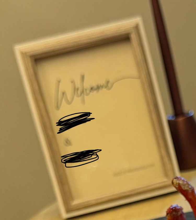 2人の名前が入ったウェルカムボードを何種類も用意してもらいました。