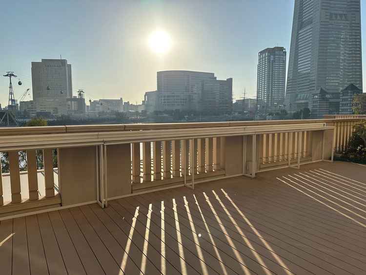 披露宴会場の屋外エリア