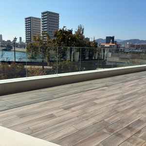 2階のテラスから見える景色