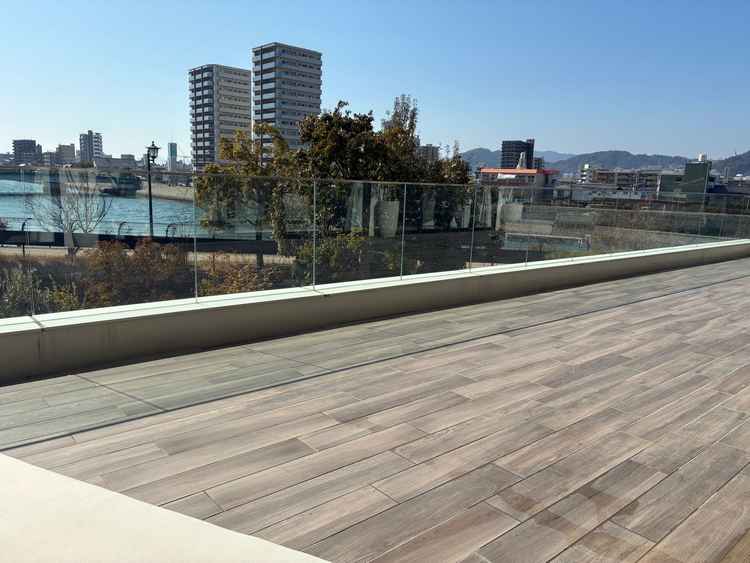 2階のテラスから見える景色