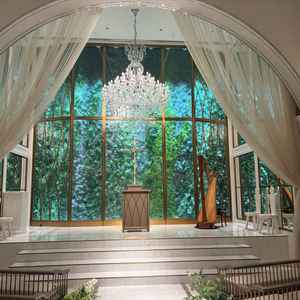 挙式会場。完全室内になるので、天候に左右されません。