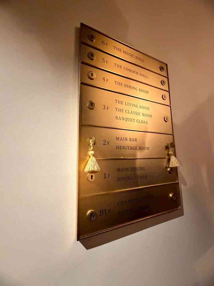 フロアの案内です