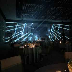 披露宴会場のプロジェクションマッピング