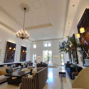 披露宴会場、ロビーの様子。