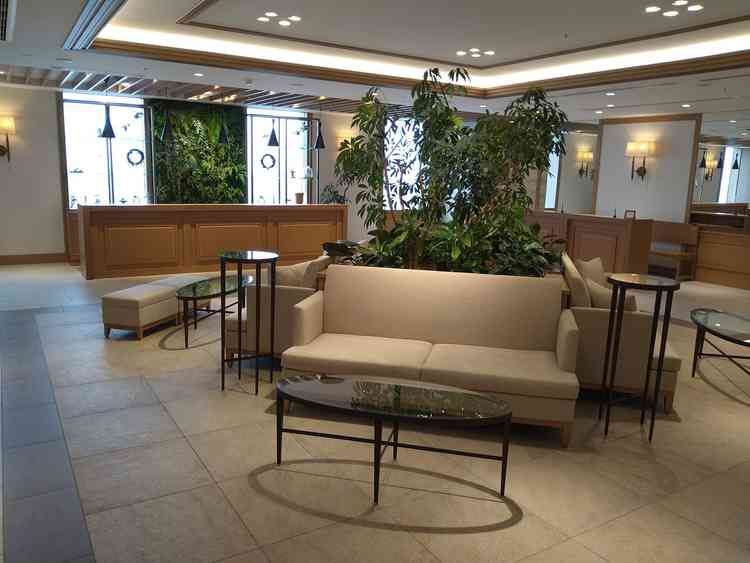 待合スペースです。広々としていました。