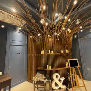 披露宴の入口にある飾り付けスペース。