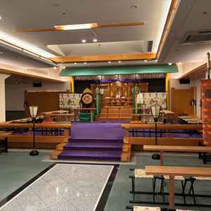 神前式ができる神殿。