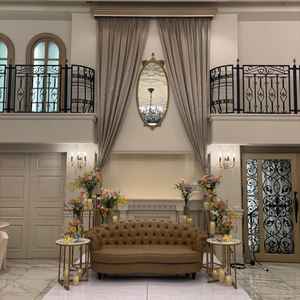 披露宴会場、階段が可愛かった