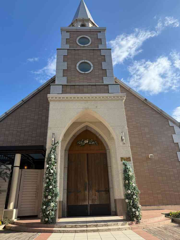 独立型チャペルであり都内とは思えない雰囲気を感じることができる。晴れたらとても素敵な雰囲気になりそう