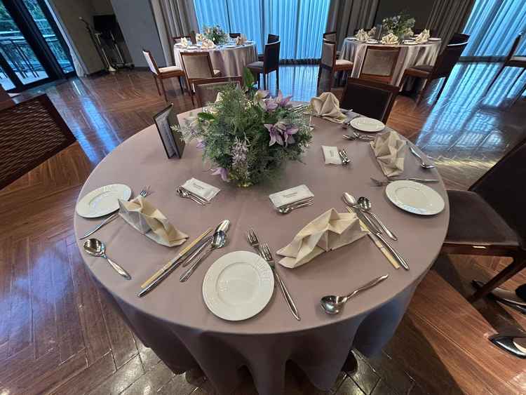 こちらの披露宴会場がとても良かった。