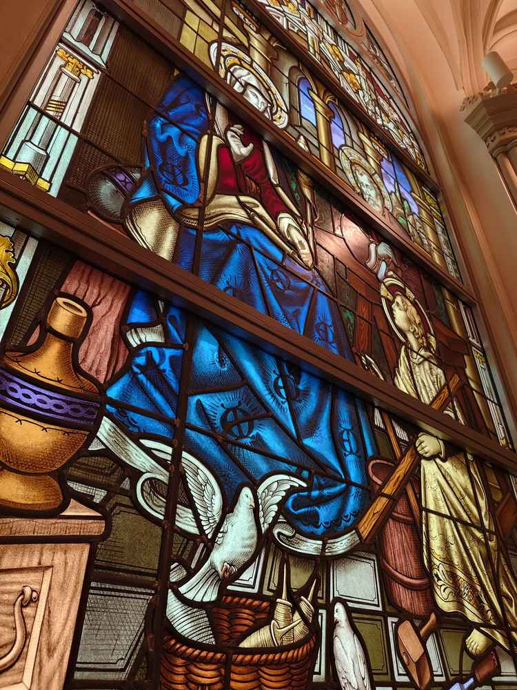 本物のステンドガラス